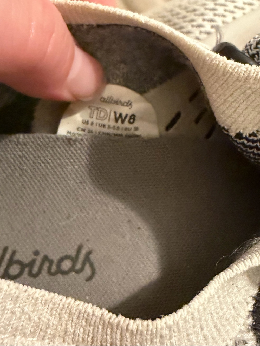 All Birds Shoes Tree Dasher 1 Running Lace Up Sneaker Quartz Light Grey W's 8 - Picture 5 of 5